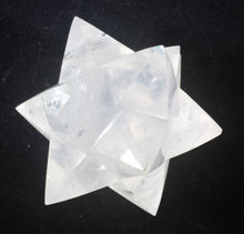 Load image into Gallery viewer, LARGE 12 Point GEMSTONE MERKABA Star Natural Clear Quartz Rare (One)