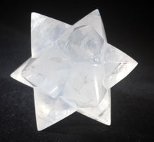 Load image into Gallery viewer, LARGE 12 Point GEMSTONE MERKABA Star Natural Clear Quartz Rare (One)