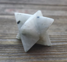 Load image into Gallery viewer, GEMSTONE MERKABA STAR Natural Rainbow Moonstone (One)