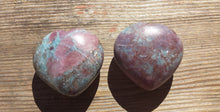 Load image into Gallery viewer, NATURAL RUBY In KYANITE Gemstone Puffy Heart 40-45mm