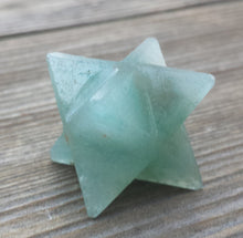 Load image into Gallery viewer, GEMSTONE MERKABA STAR Natural Green Aventurine (One)