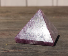Load image into Gallery viewer, LEPIDOLITE natural medium gemstone crystal pyramid 27-30mm