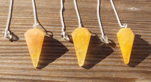 Load image into Gallery viewer, GOLDEN QUARTZ Natural Stone Gemstone Faceted Pendulum