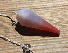 Load image into Gallery viewer, MOSS AGATE Natural Stone Gemstone Faceted Pendulum