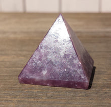 Load image into Gallery viewer, LEPIDOLITE natural medium gemstone crystal pyramid 27-30mm