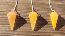 Load image into Gallery viewer, GOLDEN QUARTZ Natural Stone Gemstone Faceted Pendulum
