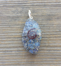 Load image into Gallery viewer, ORGONE LAPIS LAZULI Gemstone Eye Shaped Pendant Orgone (One)