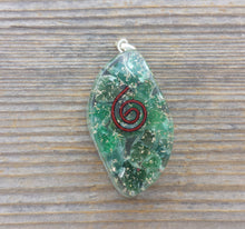 Load image into Gallery viewer, ORGONE JADE Gemstone Eye Shaped Pendant Orgone (One)
