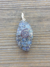 Load image into Gallery viewer, ORGONE LAPIS LAZULI Gemstone Eye Shaped Pendant Orgone (One)