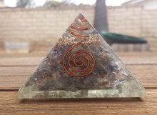 Load image into Gallery viewer, Extra Large (70-75mm) FLUORITE Orgone Gemstone Pyramid X-Large Pyramid Orgone