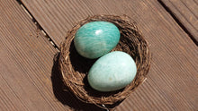 Load image into Gallery viewer, AMAZONITE EGG Natural Stone Hand Carved Gemstone Egg