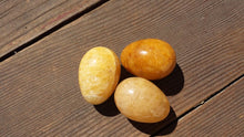 Load image into Gallery viewer, GOLDEN QUARTZ EGG Natural Stone Hand Carved Gemstone Egg