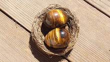 Load image into Gallery viewer, TIGER EYE EGG Natural Stone Hand Carved Gemstone Egg