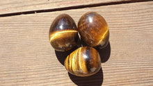 Load image into Gallery viewer, TIGER EYE EGG Natural Stone Hand Carved Gemstone Egg
