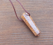 Load image into Gallery viewer, CALLIGRAPHY STONE Crystal Point Pendant Witth Adjustable Cord Stone Natural Gemstone