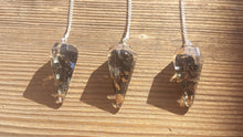 Load image into Gallery viewer, ORGONE BLACK TOURMALINE Gemstone Faceted Orgone Pendulum