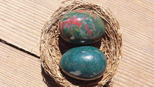 Load image into Gallery viewer, BLOODSTONE EGG Natural Stone Hand Carved Gemstone Egg