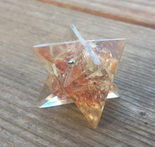Load image into Gallery viewer, ORGONE RED AVENTURINE Gemstone Merkaba Star Orgone