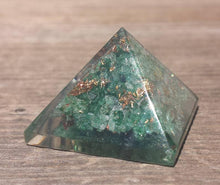 Load image into Gallery viewer, Small (25-30mm) JADE Orgone Gemstone Pyramid Small Pyramid Orgone
