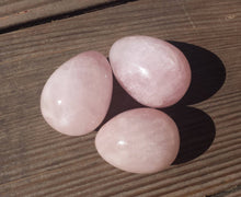 Load image into Gallery viewer, ROSE QUARTZ EGG Natural Stone Hand Carved Gemstone Egg