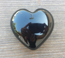 Load image into Gallery viewer, Large NATURAL ONYX Gemstone Puffy Heart 60-70mm