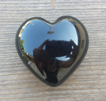 Load image into Gallery viewer, Large NATURAL ONYX Gemstone Puffy Heart 60-70mm