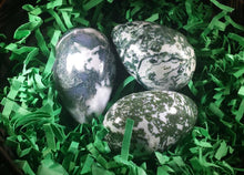Load image into Gallery viewer, TREE AGATE EGG Natural Stone Hand Carved Gemstone Egg