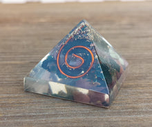 Load image into Gallery viewer, Small (25-30mm) BLOODSTONE COIL Orgone Gemstone Pyramid Small Pyramid Orgone