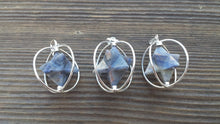 Load image into Gallery viewer, Natural SODALITE Merkaba Pendant Gemstone Merkaba Spinning Star Pendant