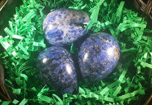 Load image into Gallery viewer, SODALITE Natural Stone Hand Carved Gemstone Egg