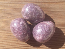 Load image into Gallery viewer, LEPIDOLITE Natural Stone Hand Carved Gemstone Egg