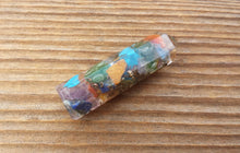 Load image into Gallery viewer, 7 CHAKRA MIXED ORGONE Single Terminated Gemstone Crystal Pencil Point (One)