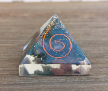 Load image into Gallery viewer, Small (25-30mm) BLOODSTONE COIL Orgone Gemstone Pyramid Small Pyramid Orgone