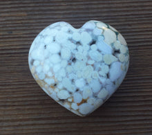 Load image into Gallery viewer, Large NATURAL FOSSIL JASPER Gemstone Puffy Heart 60-70mm