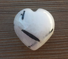 Load image into Gallery viewer, NATURAL TOURMALATED QUARTZ Gemstone Puffy Heart 40-45mm