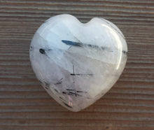 Load image into Gallery viewer, NATURAL TOURMALATED QUARTZ Gemstone Puffy Heart 40-45mm