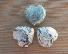 Load image into Gallery viewer, NATURAL TREE AGATE Gemstone Puffy Heart 40-45mm