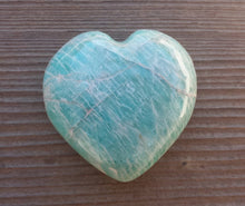 Load image into Gallery viewer, NATURAL AMAZONITE Gemstone Puffy Heart 40-45mm