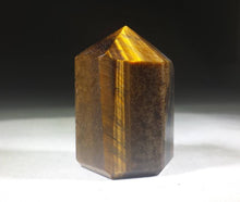 Load image into Gallery viewer, NATURAL TIGER EYE Carved Faceted Point Gemstone Crystal Point