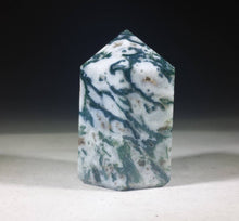 Load image into Gallery viewer, NATURAL TREE AGATE Carved Faceted Point Gemstone Crystal Point