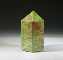 Load image into Gallery viewer, NATURAL UNAKITE Carved Faceted Point Gemstone Crystal Point