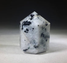 Load image into Gallery viewer, NATURAL RAINBOW MOONSTONE Carved Faceted Point Gemstone Crystal Point