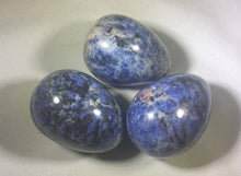 Load image into Gallery viewer, SODALITE Natural Stone Hand Carved Gemstone Egg