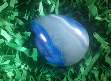Load image into Gallery viewer, BLUE ONYX Natural Stone Hand Carved Gemstone Egg