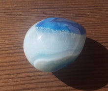 Load image into Gallery viewer, BLUE ONYX Natural Stone Hand Carved Gemstone Egg