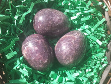 Load image into Gallery viewer, LEPIDOLITE Natural Stone Hand Carved Gemstone Egg