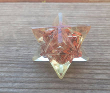 Load image into Gallery viewer, ORGONE RED JASPER Gemstone Merkaba Star Orgone