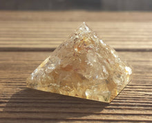 Load image into Gallery viewer, Small (25-30mm) CITRINE Orgone Gemstone Pyramid Small Pyramid Orgone