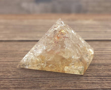 Load image into Gallery viewer, Small (25-30mm) CITRINE Orgone Gemstone Pyramid Small Pyramid Orgone