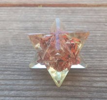 Load image into Gallery viewer, ORGONE RED JASPER Gemstone Merkaba Star Orgone